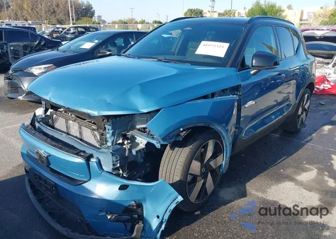 2023 Volvo Xc40 Recharge Pure Electric Twin Ultimate из США, поврежденный, VIN YV4ED3UM9P2012880